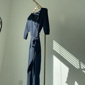Zara Navy Jumpsuit